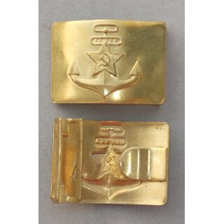 Koppelschloss, Mannschaft, Messing, Marine Typ1, ungetragen, 1980er