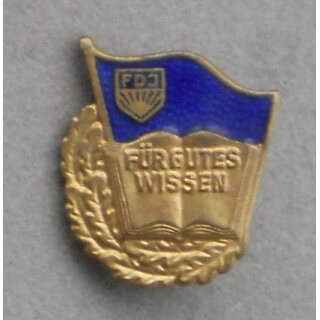 Abzeichen "Für gutes Wissen", 3.Typ, gold 27e, Eisen
