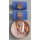 Arthur-Becker-Medaille der FDJ, bronze 13d, 1985-89, Eisen bronziert, mit Interimspange