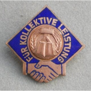 Badge for Collective Achievement, bronze 258b, 1967/8, Iron, domed Base Plate