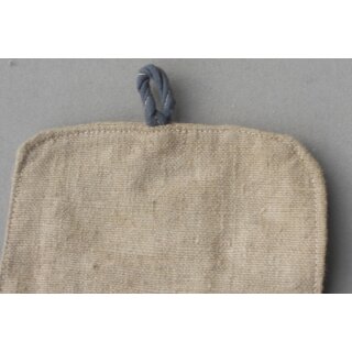 Handgranatentasche, 3-teilig Typ1, sehr gut, WK2, Stempel ausgewaschen, blaugrauer Verschluss