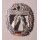 Luftwaffensicherungstruppe Barettabzeichen  Metall, neu, mit Bundesfarben