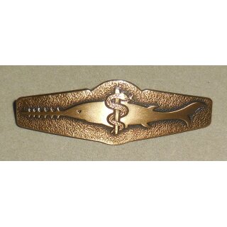 Diving Medical Assistance Staff Activity Badge Bronze, Metal