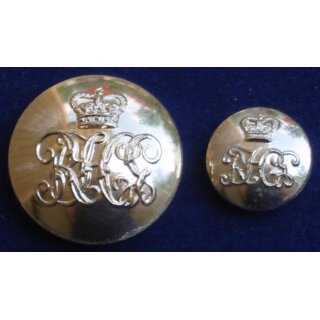 The Royal Horse Guards Knöpfe Messing, QVC, 30L - 19mm, neu