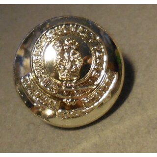 15th/19th The Kings Royal Hussars Knöpfe Aluminium/Messing, QEC,  40L - 25mm, neu
