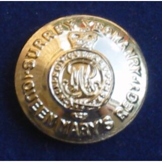 The Surrey Yeomanry  Buttons Brass, KC, 22L - 14mm, new