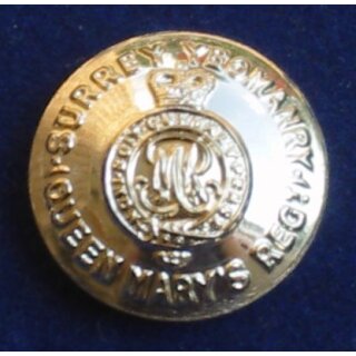 The Surrey Yeomanry  Buttons Anodised/ Brass, QEC, 30L - 19mm, new