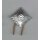 Attachment for Shoulder Board, Rank Star 12mm silver, Aluminium, enlisted