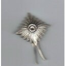 Rangstern 12mm, Schulterklappenauflage silber, versilbert