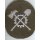 Career Insignia Kampfgruppen Engineers, Gear with crossed shovel/Axe