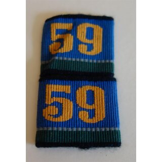 Shoulder Loops, Ord. 1949, 59. Medical Batallion 5. Company, red