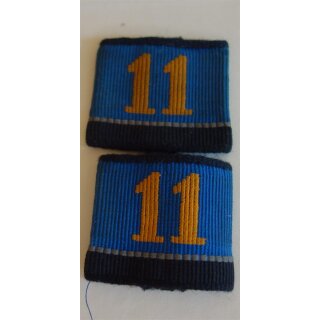 Schlaufen Ord. 1949, 11. Sanit&auml;tsbataillon Stabskompanie, schwarz, Set