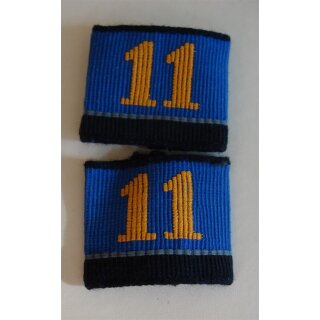 Shoulder Loops, Ord. 1949, 11. Medical Batallion Staff Company, black, Set, like new