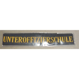 Schulen M&uuml;tzenband Unteroffizierschule, kleine Schrift