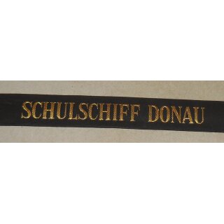 Training Ships, Navy Cap Tally Donau, Brass Wire