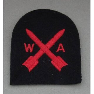 WRNS Weapon Analyst Ratings Badge Blau, 2 Sterne, klein