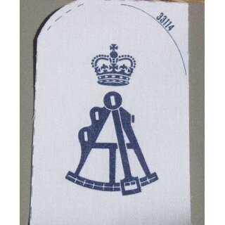 Surveying Recorder Ratings Badge White, 1 Crown, large