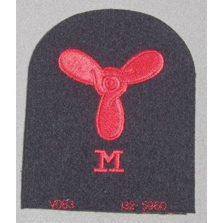 Marine Engineering Mechanic (mechanical) Ratings Badge Blau, Basic, gro&szlig;
