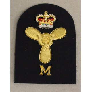 Marine Engineering Mechanic (mechanical) Ratings Badge Bullion, 1 Krone, gro&szlig;, Petty Officer, NSN 8455-99-132-5944