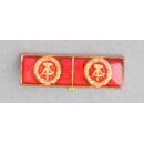 Aktivist der sozialistischen Arbeit, Wiederholungsspange 89b, -1990, in original Etui, verschiedene Typen