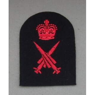 Missileman Ratings Badge Blau, 1 Krone, klein