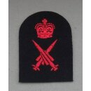 Missileman Ratings Badge Blau, 1 Krone, klein