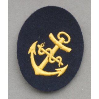 Medical Service Navy Career Insignia Mate, (Tuch), blue