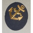 Medical Service Navy Career Insignia Mate, (Tuch), blue, Metal Anchor for Pea Coat (Kolani)