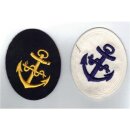 Medical Service Navy Career Insignia Mate, (Tuch), blue, Metal Anchor for Pea Coat (Kolani)