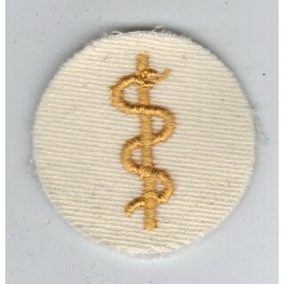 Medical Service Navy Career Insignia Officer, fabric, white