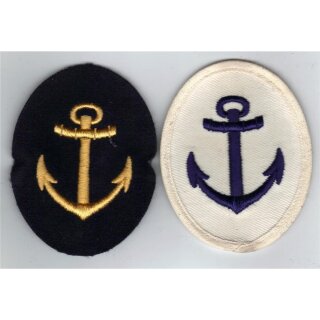 Coastal Service Navy Career Insignia Mate, (Tuch), blue, Metal Anchor for Pea Coat (Kolani)