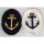 Coastal Service Navy Career Insignia Mate, (Tuch), blue, Metal Anchor for Pea Coat (Kolani)