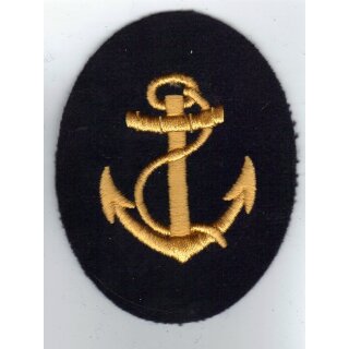 Nautical Service Navy Career Insignia Mate, (Tuch), blue