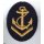 Nautical Service Navy Career Insignia Mate, (Tuch), blue, Metal Anchor for Pea Coat (Kolani)