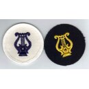 Musician Navy Career Insignia Officer, fabric, white