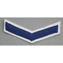 Chevron for Soldiers and NCOs on time on white, Navy