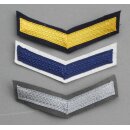 Chevron for Soldiers and NCOs on time on white, Navy