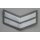 Doppelwinkel für Berufsunteroffiziere auf grau, Armee, Luftwaffe, GT, MfS