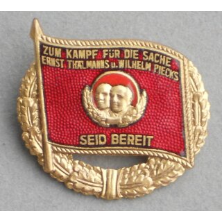 Medaille der Pionierorganisation "Ernst Th&auml;lmann", gold a