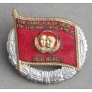 Medaille der Pionierorganisation "Ernst Th&auml;lmann", silber 1004d mit Miniatur 1007b in Etui