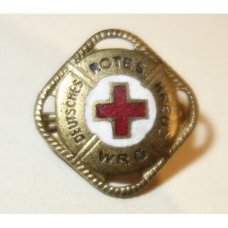 Qualification Badge of the Water Rescue Service od the GDR Red Cross 75c, gold coloured, enamelled, Miniature