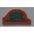 Royal Artillery "Gun"  Abzeichen auf oliv, Guards Division