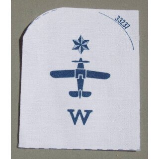 FAA W Ratings Badge Weiß, 1 Stern, groß