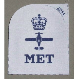 FAA Meteorological Observer Ratings Badge White, 1 Crown, large