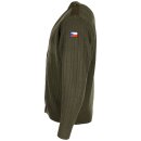 Strickjacke M-97, V-Neck oliv, Tschechische Republik Gr&ouml;&szlig;e 158 / 92-96
