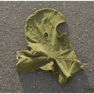 Flammschutzhaube f&uuml;r Panzerbesatzungen oliv, gebraucht, gut, orange