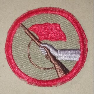 Armabzeichen Kampfgruppen gestickt, 1971-90