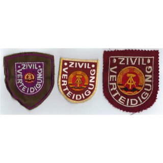 Zivilverteidigung Abzeichen, verschiedene