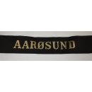 "A", Danish Navy Cap Tally Aaroesund