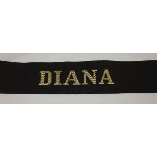 "D", Danish Navy Cap Tally Diana